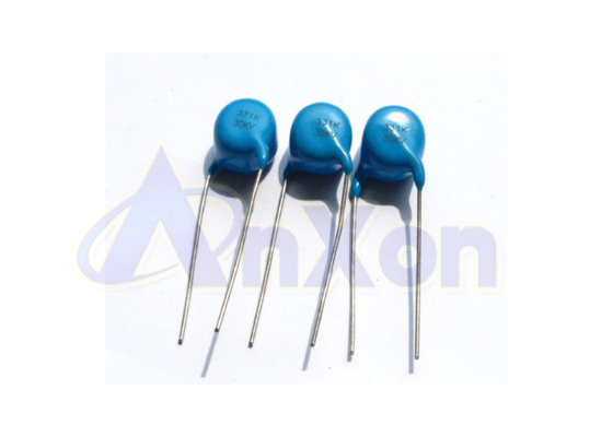 Китай Диск конденсатора CT81 10KV331 330PF Y5T AnXon сформировал голубой керамический дисковый конденсатор поставщик
