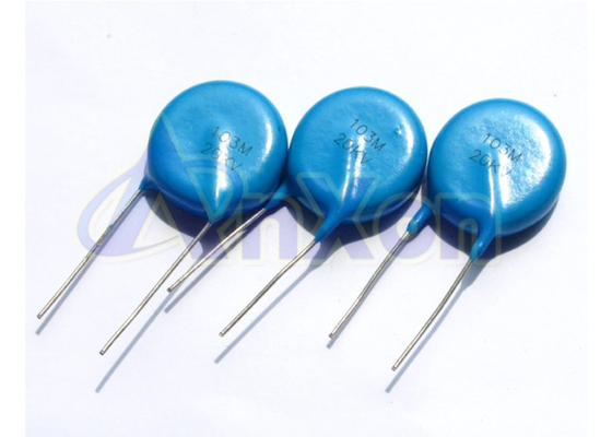 Китай Голубой керамический тип керамический дисковый конденсатор дискового конденсатора 15KV103 10000PF освинцованный поставщик