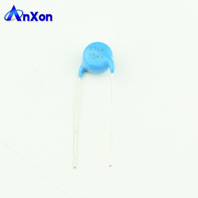 Китай Тип голубой дисковый конденсатор HV керамические Condensador 15KV 470PF 471 освинцованный поставщик