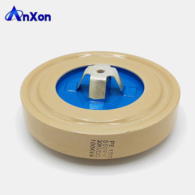 Китай AnXon PE150 30KV 500PF 100KVA D150 Высоковольтные высокочастотные конденсаторы RF поставщик