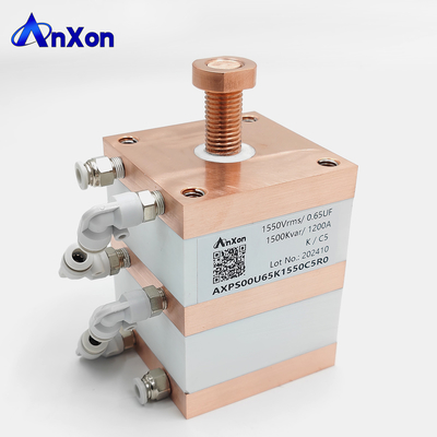 1550V 0,65UF Индукционное нагревание Полипропиленовый конденсатор с проводным охлаждением поставщик