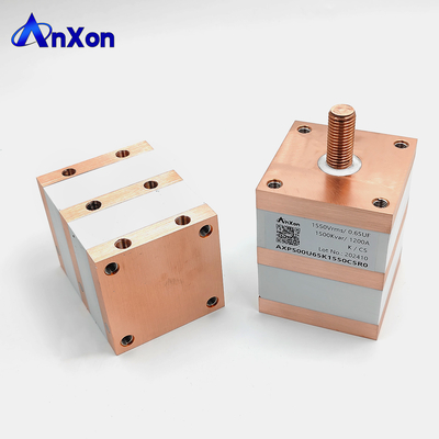 1550V 0,65UF Индукционное нагревание Полипропиленовый конденсатор с проводным охлаждением поставщик